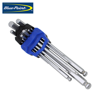 American Blue Dot 9 Male Metric Lengthened Ball Head Inner Hexagon Wrench Set Hexagonal Screw Disassembly Tool