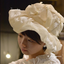 fluxeeker | ZHIJI Studio handmade hat niche white dream cloud hat