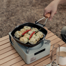 Jungle Diary Outdoor Camping Frying Pan Pan Flat Bottom Pan Non Stick Pan Camping Wild Cooking folding Oven Cookware Cookware Cookware