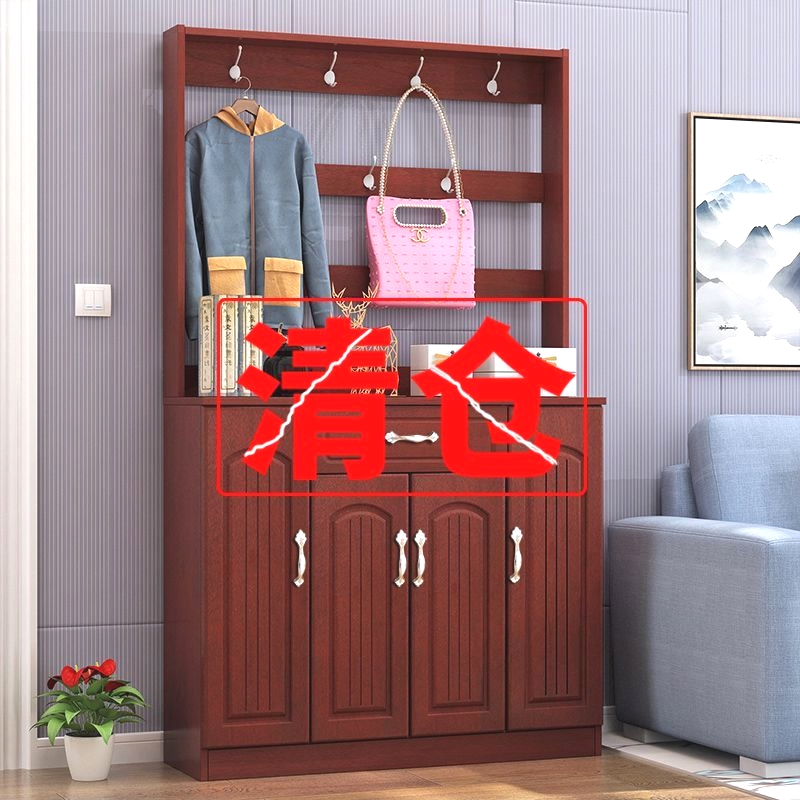 Entrance European-style hanging clothes hanger shoes cabinet integrated minimalist modern home doorway Living room Xuan Cabinet Door Hall Cabinet Cloister Hood-Taobao