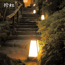 Solar Solar Day Style Courtyard Lamp Garden Villa Lawn View Lamp Outdoor Hotel Resort Zen with wind lamp