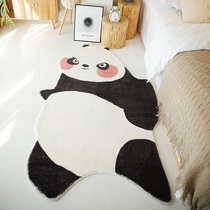 Cute cartoon panda special-shaped carpet girl bedroom bedside blanket padded anti-fall plush mat tatami mat