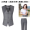 Women - Light gray vest+pants+short sleeved shirt