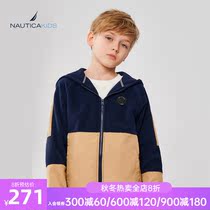 NAUTICA KIDS notika childrens coat 2021 autumn winter season new fleece fashion windproof