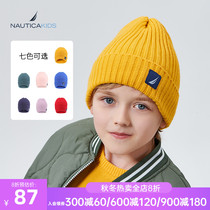 NAUTICA KIDS notika childrens hat 2021 autumn season new autumn winter cute warm tide