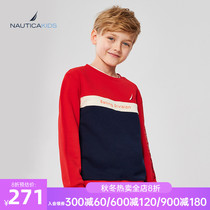 NAUTICA KIDS notika childrens clothes boys clothes 2021 autumn season new cotton fashionable casual top