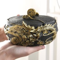 Creative Ashtrays With Cover Retro Gift Big Chinese Style Personality Trend Home Living Room Office Anti-Fly Ash