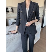 2021 New Casual Fashion Design Sensation Small Suit Suit Women Spring Autumn High-end Temperament Two Sets West Suit Suit