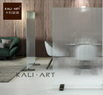 Customized light luxury minimalist screen living room office partition porch mirror wire glass stand pulley screen