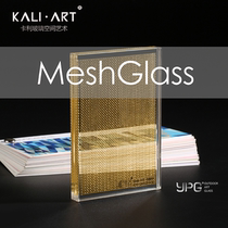MeshGlass-01AL Italy imported exterior wall interior special art metal laminated glass