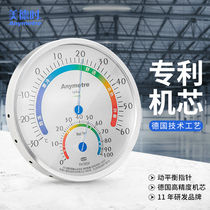 High Precision Warm Hygrometer Industrial Warehouse Special Temperature Dry Humidity Dial Outdoor Drugstore Wall-mounted