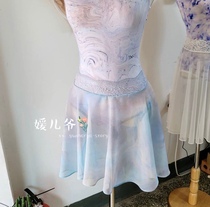 (7 16 spot on the new section)Korean niche isoloe ballet practice rehearsal yarn skirt