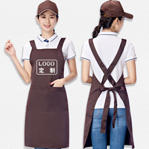 Apron for men and women custom logo print character funny creative waterproof and oil-proof catering milk tea coffee set up for biking