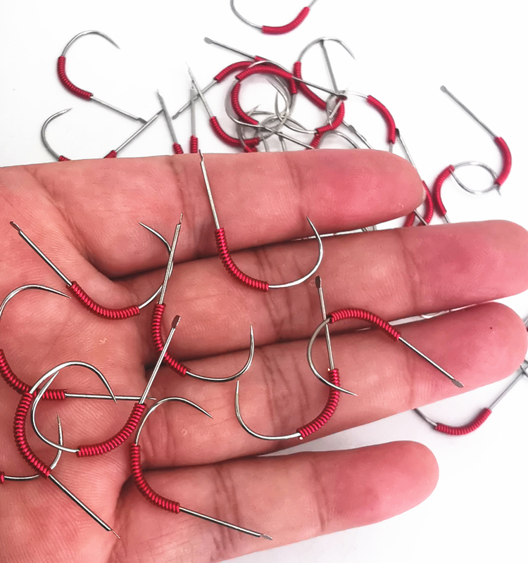 带自重手工钓虾钩小中大加大加加大号龙虾海虾河虾钓虾钩罗氏虾钩