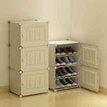 Dorm Small Shoe Shelf College Student Dorm Room Doorway Simple Plastic Home Province Space Dust Resistant Multilayer Shoe Cabinet Contained