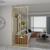 Shoe Cabinet Semi-Cut Art Net Red Iron Art Partition Hollowed-out Stainless Steel Screen Modern Office Hyun Guan Shelf in the house