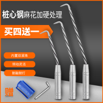 Threaded hook steel bar hook pile heart tie hook lengthy stainless steel bar hook high hardness tie hook