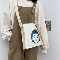 Shake-in-the-money-style Lazy Wind Sail Bag Day Tie Students Little Fresh Single Shoulder Art Class School Bag