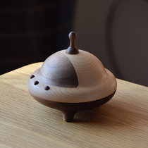 Wooden Spaceship Childrens Milk Tooth Box Sealed Boy Girl Tooth Contained box Save Tooth Swap Collection Remembrance Box