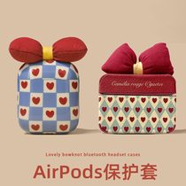 Butterfly knot applicable Airpods3 protective sleeve Lingg apple headphone shell 2 Generation airpodspro Three generations of love