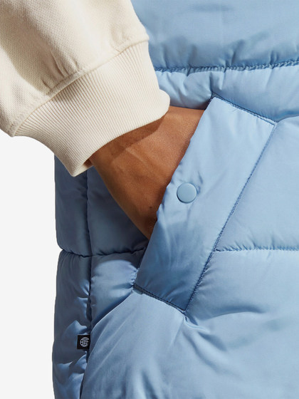 adidas/adidas 정품 클로버 여성의 양면 스탠드 업 칼라 따뜻한면 조끼 IJ8186 adidas/adidas 정품 클로버 여성의 양면 스탠드 업 칼라 따뜻한면 조끼 IJ8186