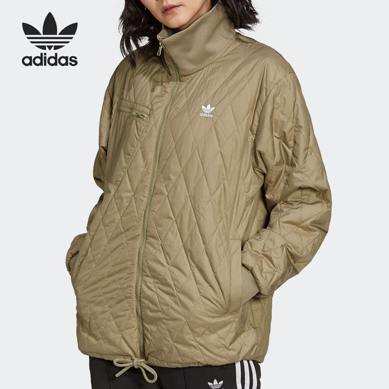 Adidas/Adidas Official Authentic Clover Women's Winter Vintage Warm Sports Cotton Shirt H43919 Adidas/Adidas Official Authentic Clover Women's Winter Vintage Warm Sports Cotton Shirt H43919