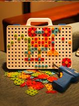 Hands-on ability training toy assembly baby puzzle disassembly assembly knife electric drill hands-on boy toolbox set