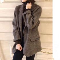 High-end big card Little Wo Family 2022 Double-sided wool with small suit jacket icicle and loose wool big coat winter