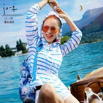 Jiang Yiyan with the same pathfinder skin clothing womens spring and summer ultra-thin printing quick-drying water repellent breathable windbreaker