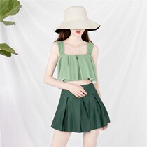 2022 new swimsuit ladies split sexy belly slimming bikini conservative student Korean ins swimsuit