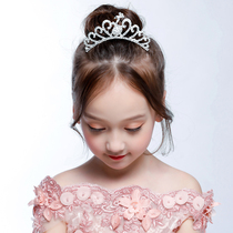 Children Crown Hair Accessories Girls Princess Crown Prince Crown Hair Accessories Flowers Childrens Meritocratic Headwear Water Drill Birthday Host Performance Accessories