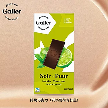 【Galler】比利时进口迷你排块巧克力80g*3[100元优惠券]-寻折猪