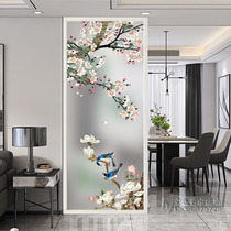 Home art glass living room screen bedroom partition wall home decoration double-sided light frosted primer modern simplicity