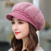 Hat Lady Autumn Winter Sky Plus Suede Thickened Protective Ear Warm Hat Duck Tongue Berehat Knitted Hat Rabbit Fur Hat Wool Hood Wool