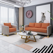 Light and luxurious office sofa Nordic minimalist modern net red small family rental room trio with simple sofa