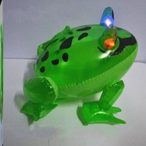 Luminous Inflatable Frog Toy With Rope U Turtle Cartoon Animal Children Play Double Shiny Flying Duck Prop Night Market Stall