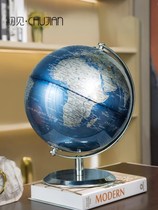 Light Extravagant Metal Globe Pendulum Piece Creative TV Cabinet Wine Cabinet Office Desktop Decorations Bookcase Home Furnishing