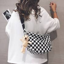 High School Students Skew Satchel Schoolgirls Class Casual 100 Hitch Fashion Large Capacity Board G Sails Cloth Bag Single Shoulder Bag Bag