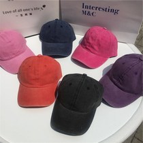 Wine Red Duck Tongue Cap Children Spring Summer Korean Version Make Old Retro Bend Eatery Hat Board Pure Color Baseball Cap Lovers