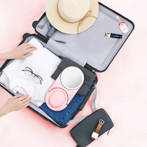 Gold Rice LED Beauty Cosmetic Mirror With Light Make-up Princess Mirror Portable Folding Desktop With Lamp