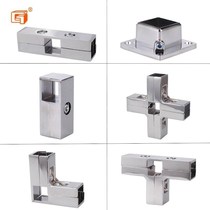 Shelf buckle square pipe three-way display frame stainless steel square pipe connector parts stainless steel small joint