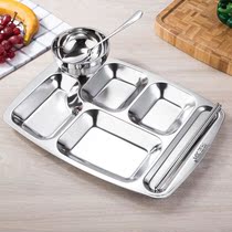304 stainless steel anti-fall tableware for adults to lose weight on a divided plate for infants and children to eat independently