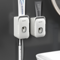 Toothbrush extruder household toilet non-perforated wall-mounted automatic toothpaste squeezer artifact creative toothpaste squeezer