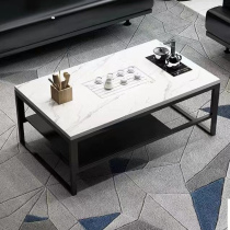 Brief Modern Business Office Light Lavish Rockboard Guests tea Desk Reception Sofa Combine tea Small family Type of square