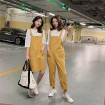 Bestie Dress 2021 Summer Fashion Casual Back With Pants Schoolgirl Han Edition Loose Big Code Harness Skirt