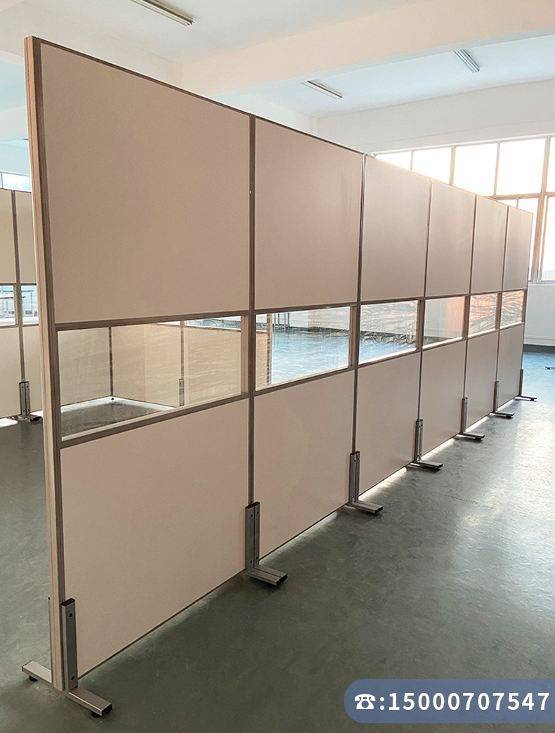 厂房车间隔断墙可折叠高隔间屏风车间活动房隔断板板式带门可移动