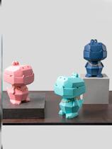 Light ashtray with lid ashtray tide with cover anti-fly ash household crocodile desktop with cute widget cover