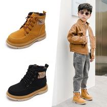 Kids Boots Boys Leather Martin Girls Shoes 2021 Snow Fur Fall Winter New Boots