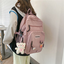 Korean insin feng large-capacity double-shoulder bags Original retro junior high school student backpack girl school bag