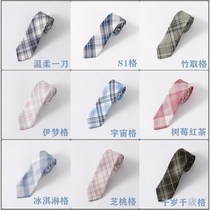 Orthodox JK Uniform accessories day Faculty Gentle Knife with a tie and tie female summer Little fresher student Plaid Tie